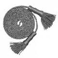 3 1/2 in. x 9 ft. Silver  Cord and Tassels