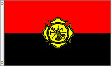 3 x 5 ft. Nylon Fireman Remembrance Flag. Printed, Canvas Heading and Brass Grommets