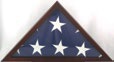 Poplar Cherry Finish Flag Case, Holds 5 x 9 1/2 ft. Burial Flag