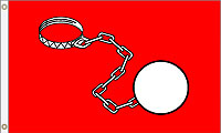 12 x 18 in. Nylon Wife on Board Flag. Printed, Canvas Heading and Brass Grommets