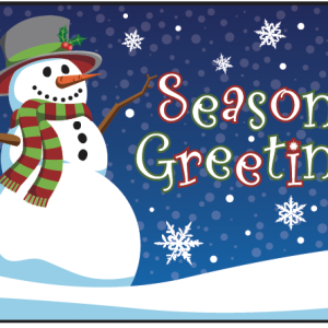 3 x 5 ft. Nylon Season's Greetings Flag, Printed with Canvas Heading & Brass Grommets