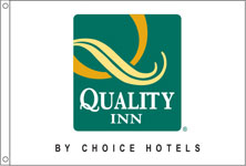 4 x 6 ft. Nylon Quality Inn Flag, Printed, Canvas Heading and Brass Grommets
