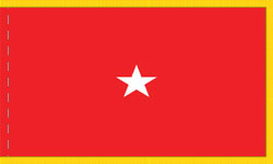 1 Star Brigadier General Army Indoor Fringed Flags