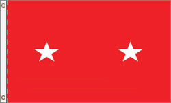 2 Star Major General Army Outdoor Flags