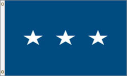 3 Star Lieutenant General Air Force Outdoor Flags