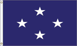 4 Star Admiral Navy Outdoor Flags