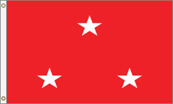 3 Star Lieutenant General Marine Corps Outdoor Flags