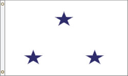 3 Star Vice Admiral Navy (Non-Seagoing) Outdoor Flags