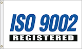 3 x 5 ft. ISO 9002 Registered Flag. Nylon, Printed, Canvas Heading and Brass Grommets