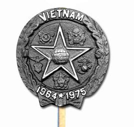 Vietnam Grave Marker. 21 in. Aluminum Rod
