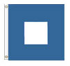 International Code Signal Flag P. Size 7- 3 x 3 ft. Canvas Heading and Brass Grommets