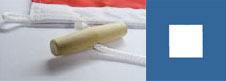 International Code Signal Flag P. Size 7 - 3 x 3 ft. Rope and Toggle