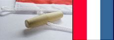 International Code Signal Flag T. Size 10 - 4 ft. x 4 ft. Rope and Toggle