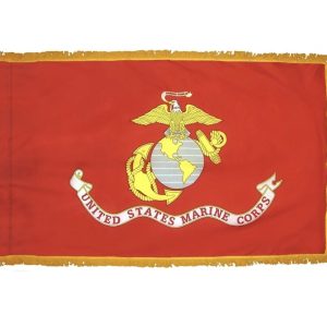 Marine Corps Indoor Flag Fringed