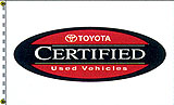 2 1/2 x 3 1/2 ft. Nylon Toyota Certified Used Car Flag. Printed, Canvas Heading and Brass Grommets