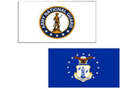 Air Force and Army National Guard Flags
