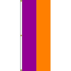 Nylon 2-Stripe Vertical Tall Attention Flag, Your choice of color,