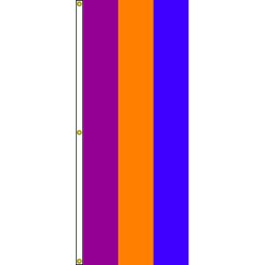 Nylon 3-Stripe Vertical Tall Attention Flag, Your choice of color