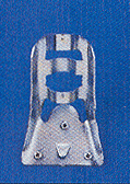 3/4 in. Steel Wall Bracket Silver, 45 Degree Angle Stamped Metal