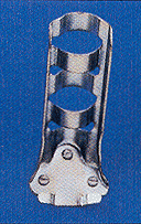 1 in. Steel Wall Bracket Silver, 45 Degree Angle Stamped Metal