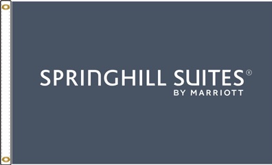 Springhill Suites by Marriott Flag. Printed Nylon, Canvas Heading and Brass Grommets