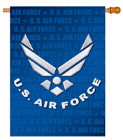 28 x 40 in. US Air Force Banner Flag Dyed Sublimation, Double Sided