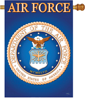 28 x 40 in. Air Force Banner Flag Dyed Sublimation, Double Sided