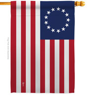 28 x 40 in. Betsy Ross Banner Flag Dyed Sublimation, Double Sided