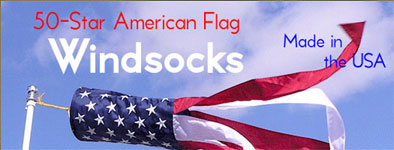 50 Star Nylon American Windsock