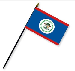 Belize Handheld Flags
