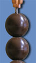 RR12,1 in. Beaded Retainer RingBronze,12 in. Butt Diameter of Pole