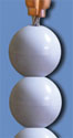 RR12,1 in. Beaded Retainer RingSilver,12 in. Butt Dia. of Pole
