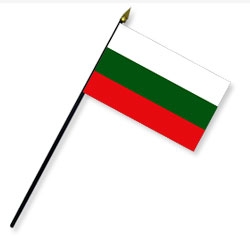 Bulgaria Handheld Flags