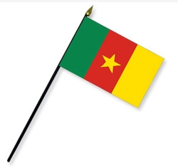 Cameroon Handheld Flags