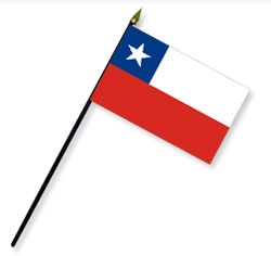 Chile Handheld Flags