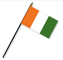 Cote D'Ivoire Handheld Flags