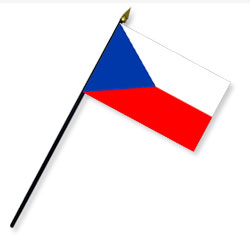 Czech Republic Handheld Flags
