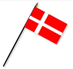 Denmark Handheld Flags