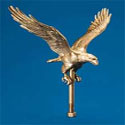 12 in. Gold Flying Eagles