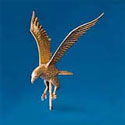 18 in. Gold Flying Eagles