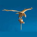 10 in. Gold Flying Eagles