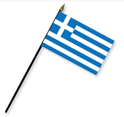 Greece Handheld Flags