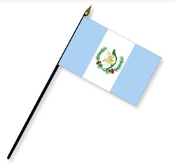 Guatemala w/Seal Handheld Flags
