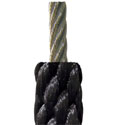 NWCH12, Cut-to-Length Halyard, 3/8 in. Diameter, Black, Nylon Wire