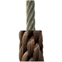 NWCH12, Cut-to-Length Halyard, 3/8 in. Diameter, Bronze, Nylon Wire
