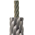NWCH12, Cut-to-Length Halyard, 3/8 in. Diameter, Silver, Nylon Wire