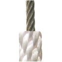 NWCH12, Cut-to-Length Halyard, 3/8 in. Diameter, White, Nylon Wire