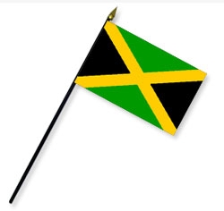 Jamaica Handheld Flags