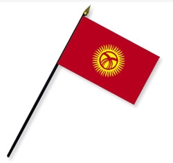 Kyrgyzstan Handheld Flags
