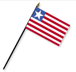 Liberia Handheld Flags